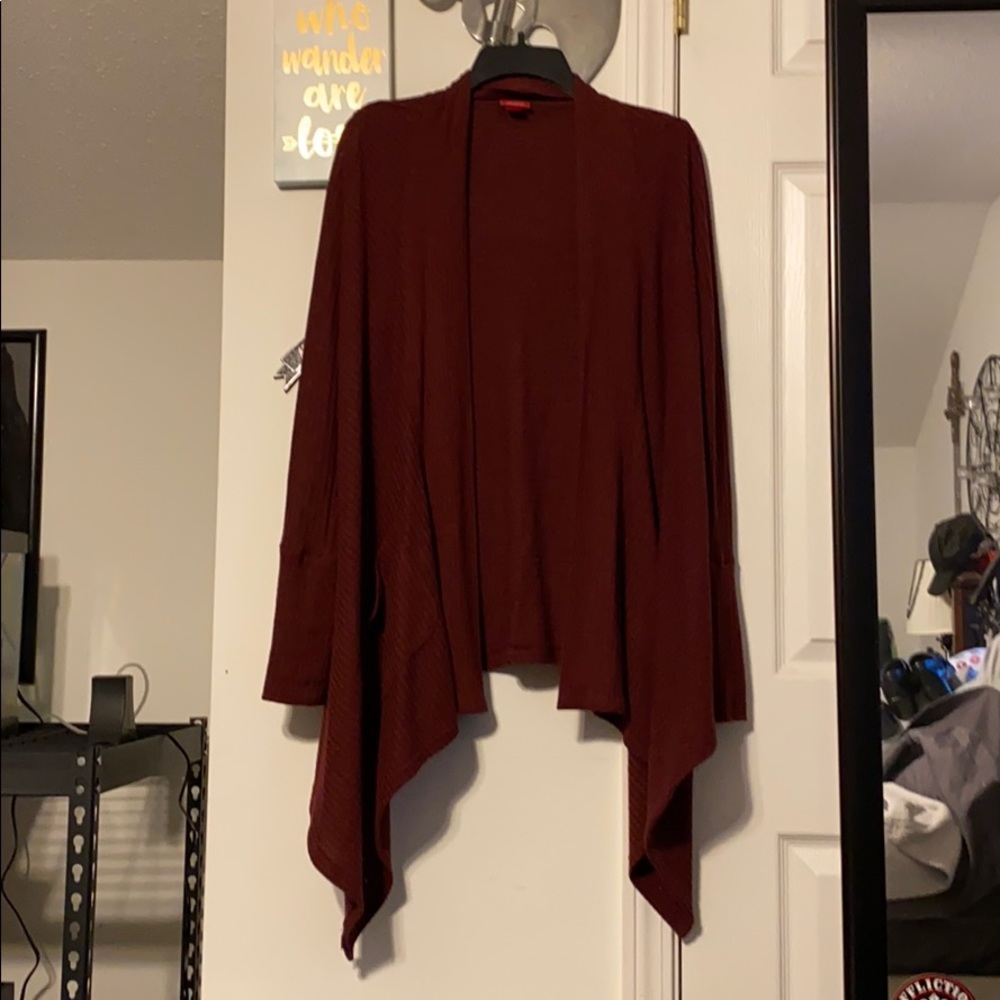 Daytrip waffle knit cardigan